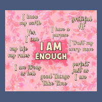 I Am Enough With Glitter Vintage Hoodie | Teevron