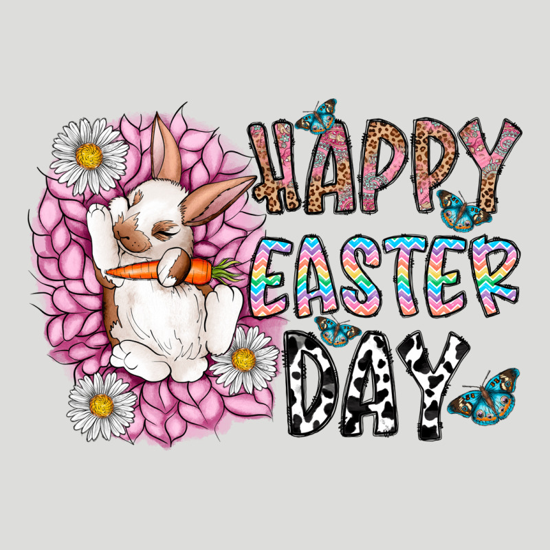 Happy Easter Day Zipper Hoodie by CowhideDigitalArt | Teevron