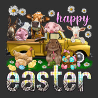 Happy Easter Truck With Farm Animals Easter Day Urban Heavy Tee | Teevron