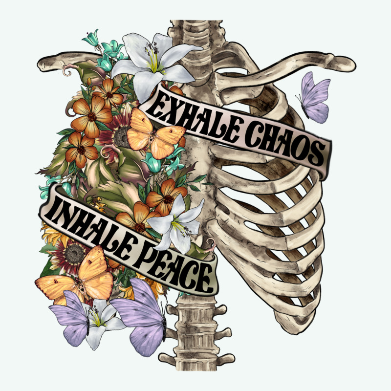 Inhale Peace Exhale Chaos Chest Premium Hoodie by FaDigitalArtStudio | Teevron