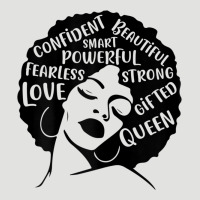 Womens Strong Black Woman Afro Message Classic Tee | Teevron
