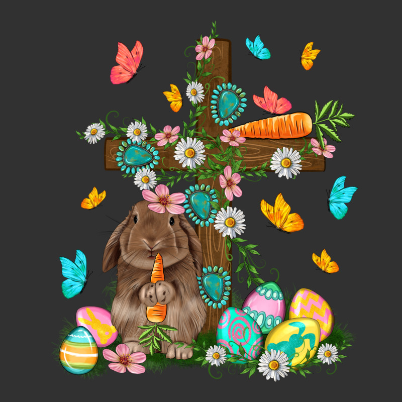 Western Rabbit With Cross Easter Day Urban Heavy Tee by HowdyJamesFarm | Teevron