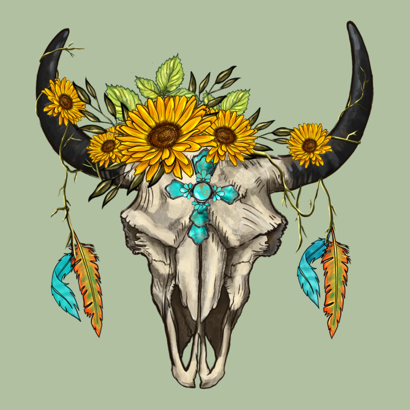 Bull Skull Western Urban Hoodie by BarkalooDesign | Teevron