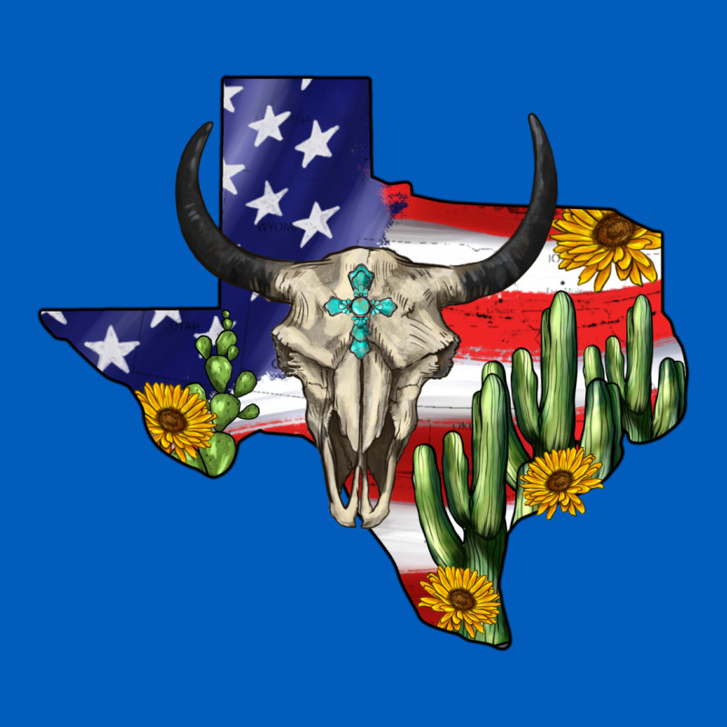 Bull Skull Texas Map American Playng Urban Hoodie by BarkalooDesign | Teevron