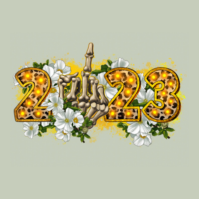 2023 Skeleton Middle Finger New Year Long Sleeve Tee by CowGirlArtShop | Teevron