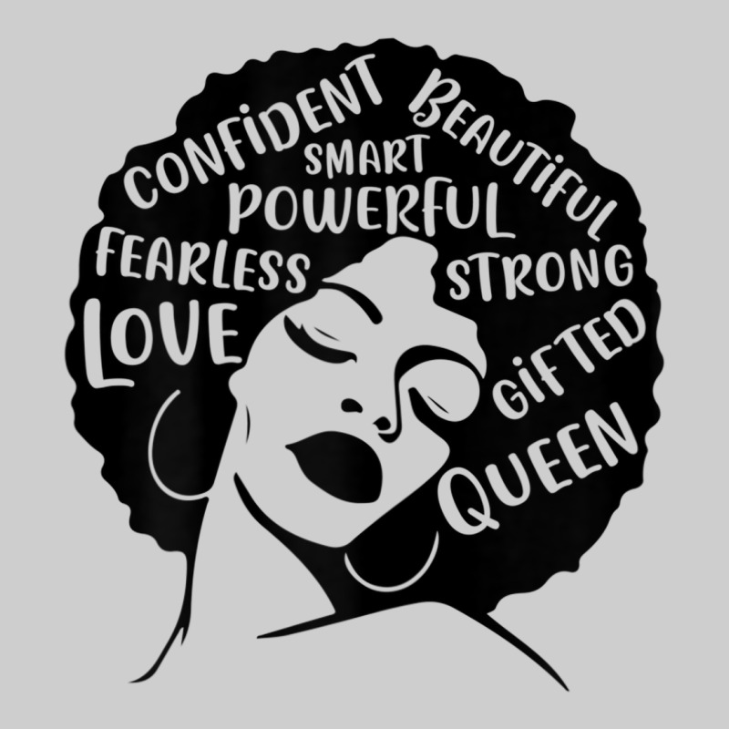 Womens Strong Black Woman Afro Message Premium Tee by lanVoArt | Teevron