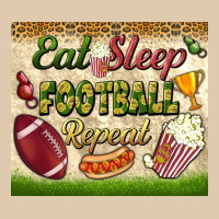 Eat Sleep Football Repeat Tumbler Heavyweight Sweatshirt | Teevron
