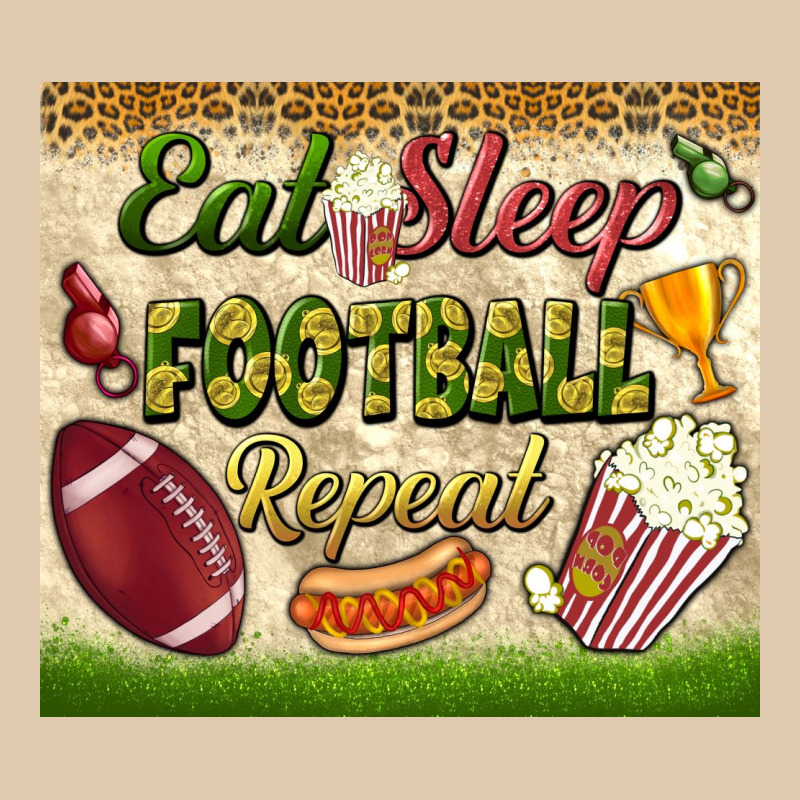 Eat Sleep Football Repeat Tumbler Heavyweight Sweatshirt by BundleAndBundleShop | Teevron