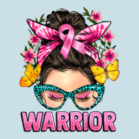 Cancer Warrior Messy Bun Ladies Tee | Teevron