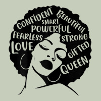 Womens Strong Black Woman Afro Message Long Sleeve Tee | Teevron