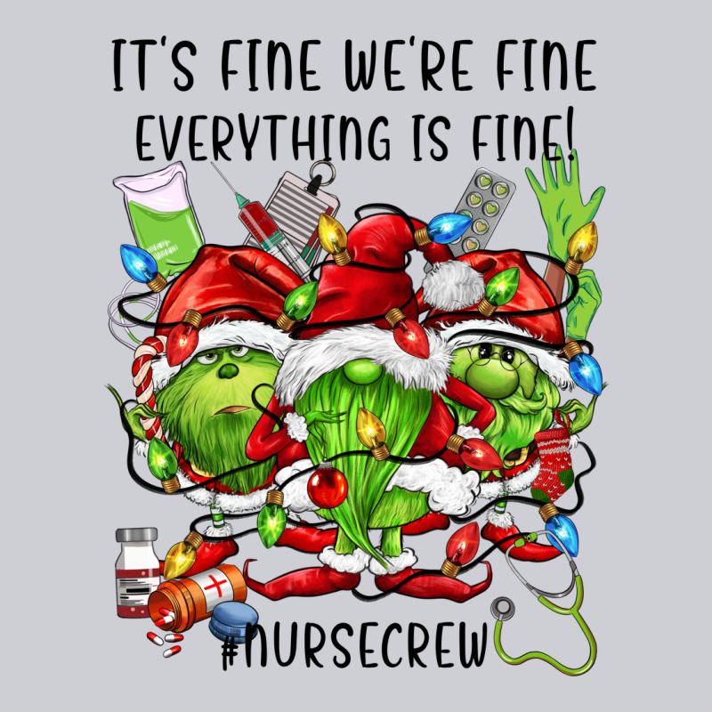 It's Fine We're Fine Everythıng Is Fine! Nursecre Heavyweight Sweatshirt by FaDigitalArtStudio | Teevron