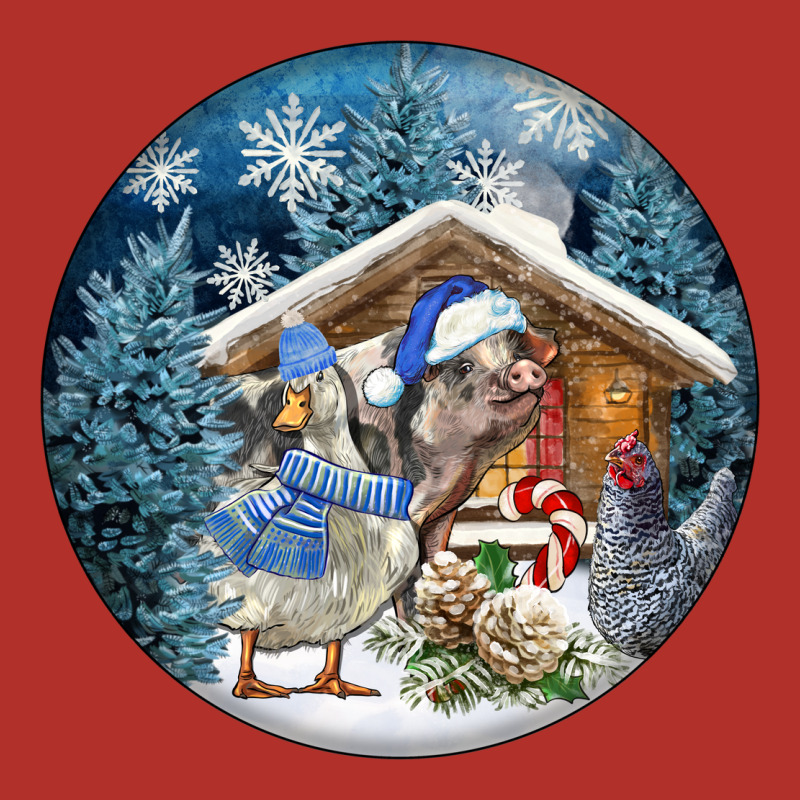 Winter Farm Animals Premium Hoodie by FaDigitalArtStudio | Teevron