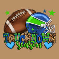 Touchdown Season American Football Green And Blue Vintage Hoodie | Teevron