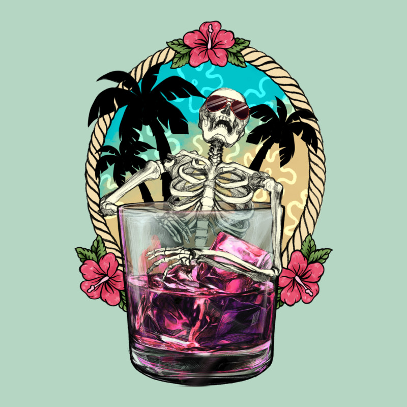 Summer Skeleton Cocktail Classic Tee by NancyCooperArtShop | Teevron