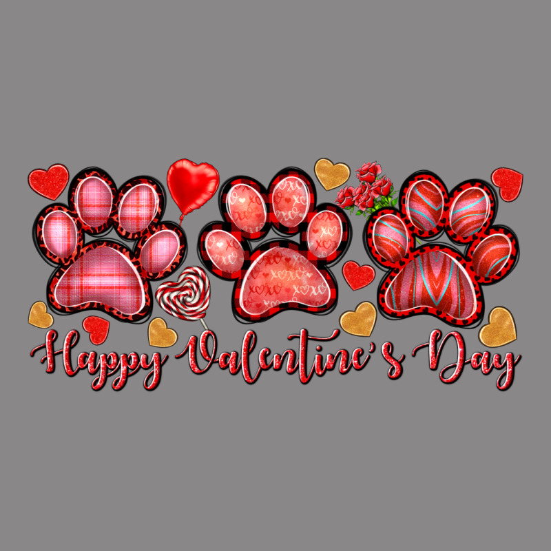 Happy Valentine's Day Paws Valentine's Day Vintage Tee by HowdyJamesFarm | Teevron
