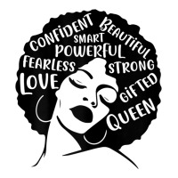 Womens Strong Black Woman Afro Message | Teevron