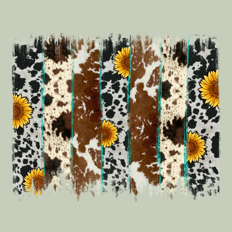 Sunflower Cowhide Brush Stroke Ladies Tee by Artiststas | Teevron