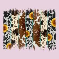 Sunflower Cowhide Brush Stroke Ladies Tee | Teevron
