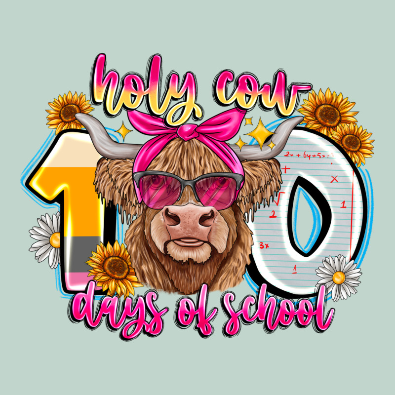 Holy Cow 100 Days Of School Zipper Hoodie by CowhideDigitalArt | Teevron