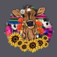 Baby Cow Flower Vintage Hoodie | Teevron