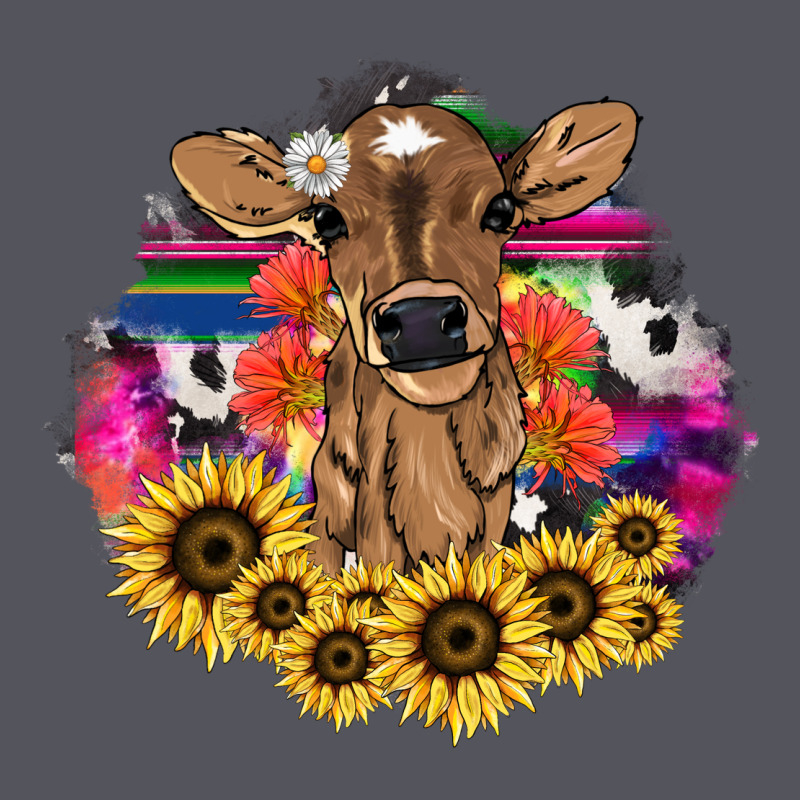 Baby Cow Flower Vintage Hoodie by HowdyJamesFarm | Teevron