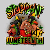 Steppin' Into Juneteenth Black Girl Sneakers Premium Tee | Teevron