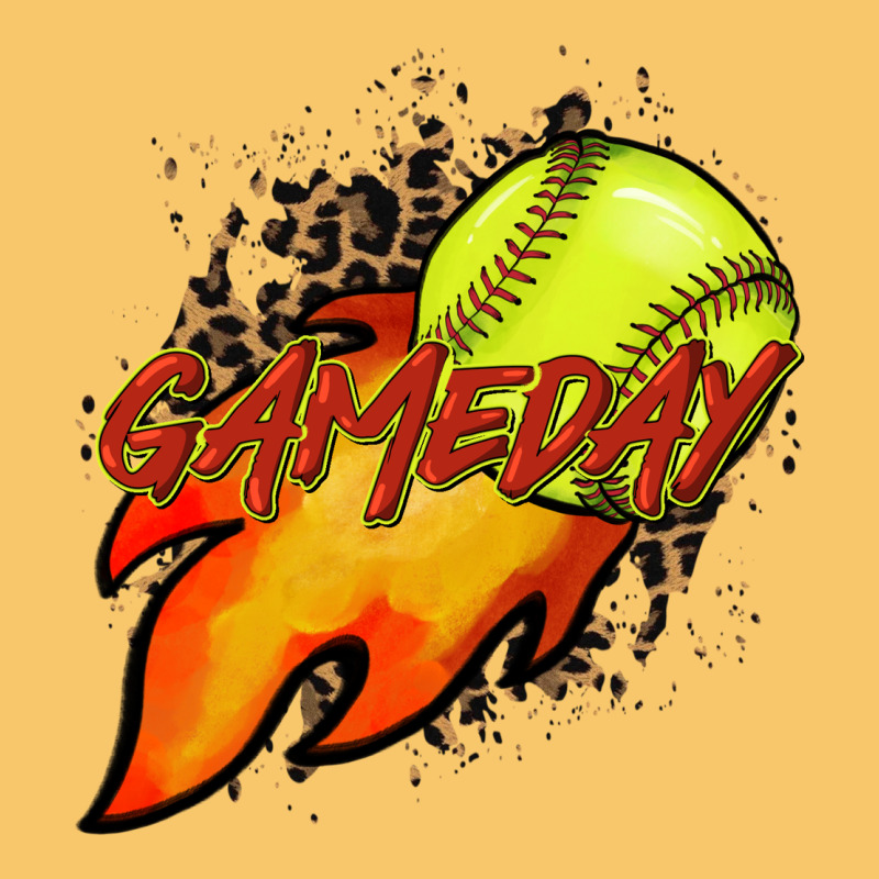 Softball Game Day Leopard Fire And Ball Vintage Hoodie by HowdyJamesFarm | Teevron
