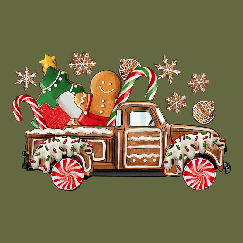 Christmas Gingerbread Truck Long Sleeve Tee by CowGirlArtShop | Teevron