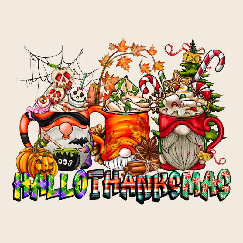 Hallothanksmas Gnome Coffee Cups Zipper Hoodie by CowhideDigitalArt | Teevron
