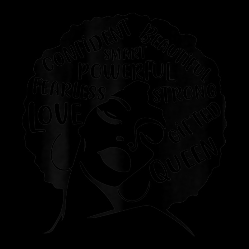 Womens Strong Black Woman Afro Message Urban Hoodie by lanVoArt | Teevron