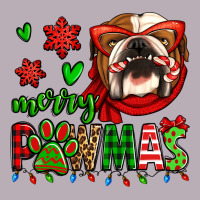 Merry Pawmas Christmas Bulldog Vintage Tee | Teevron