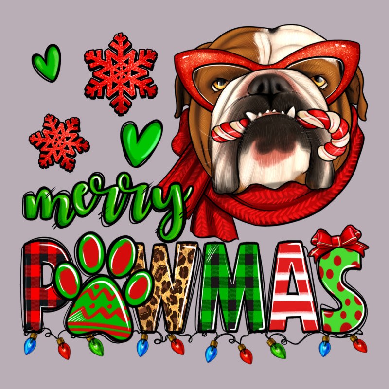 Merry Pawmas Christmas Bulldog Vintage Tee by Jasminsmagicworld | Teevron