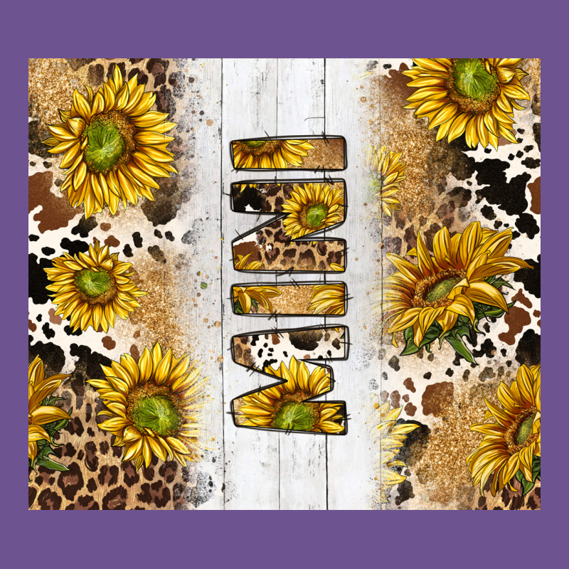 Western Mother's Day Mini With Cowhide And Sunflowers Tumbler Tbs Vintage Tee by TumblerDesignByShophia | Teevron