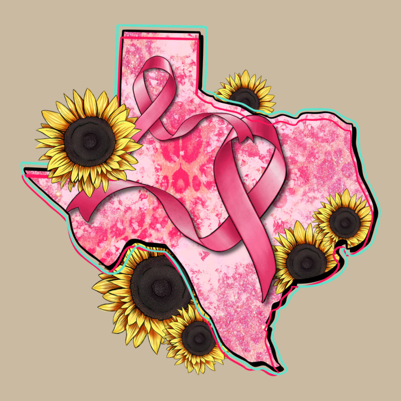 Texas Map Breast Cancer Long Sleeve Tee by CowGirlArtShop | Teevron