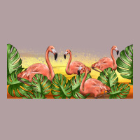 Flamingos With Sunset Vintage Hoodie | Teevron