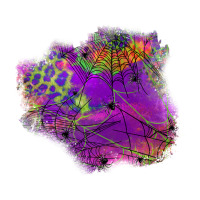 halloween spider web for patches | Teevron