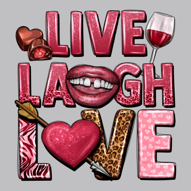 Live Laugh Love Valentine's Day Long Sleeve Tee by HowdyJamesFarm | Teevron