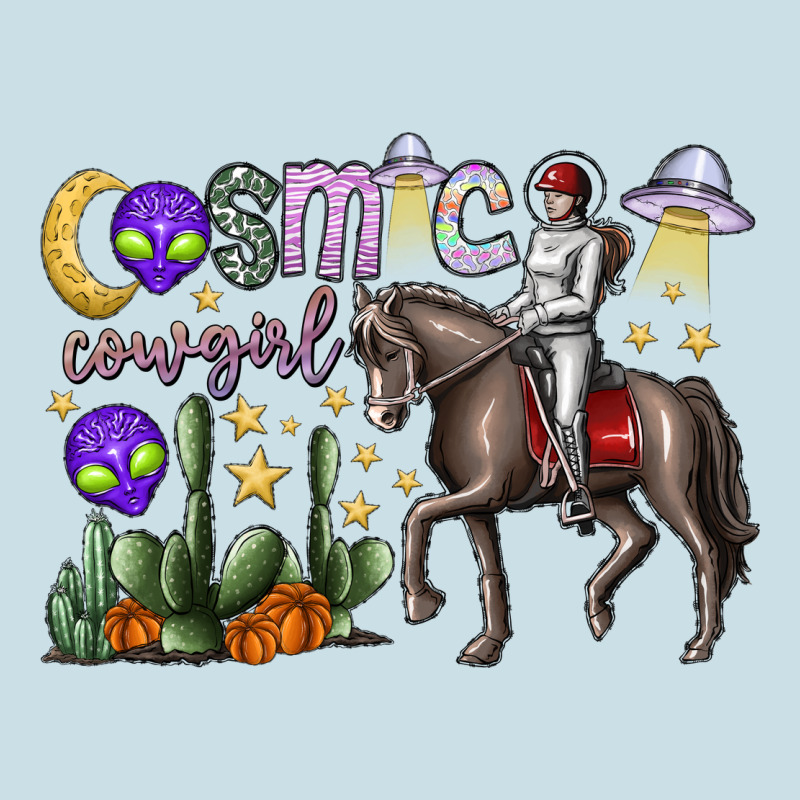 Cosmic Cowgirl Ladies Tee by SublimationCraftShop | Teevron