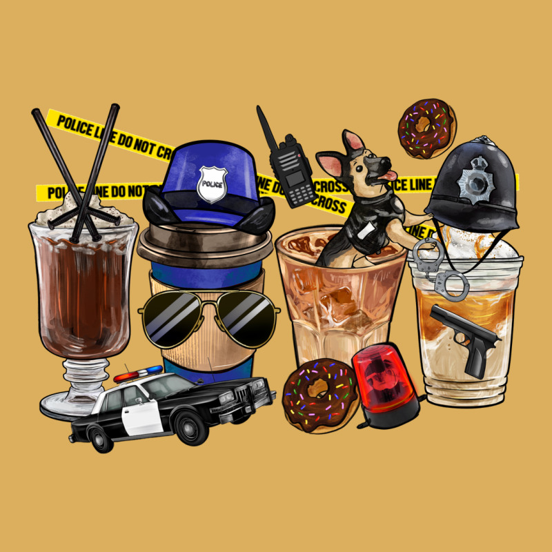 Police Coffee Cups Premium Hoodie by FaDigitalArtStudio | Teevron