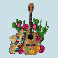 ,mexican Sombrero Guitar Rose Cactus Ladies Tee | Teevron