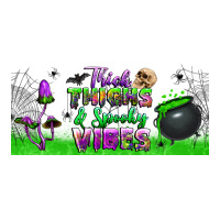 thick thighs and spooky vibes libbey glass | Teevron
