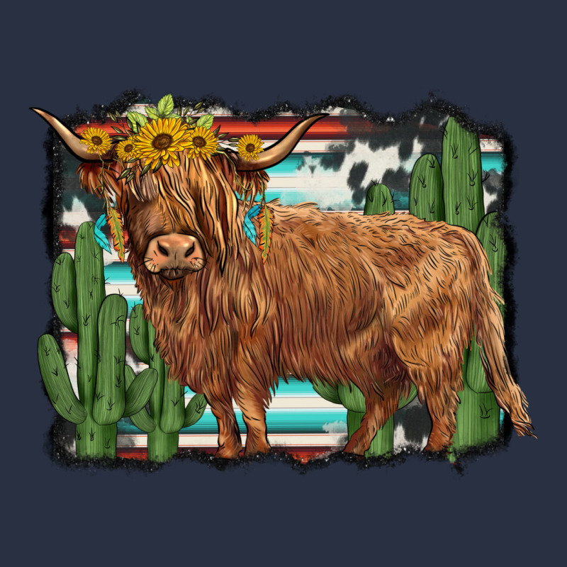 Western Cactus Highland Cow Urban Hoodie by BarkalooDesign | Teevron