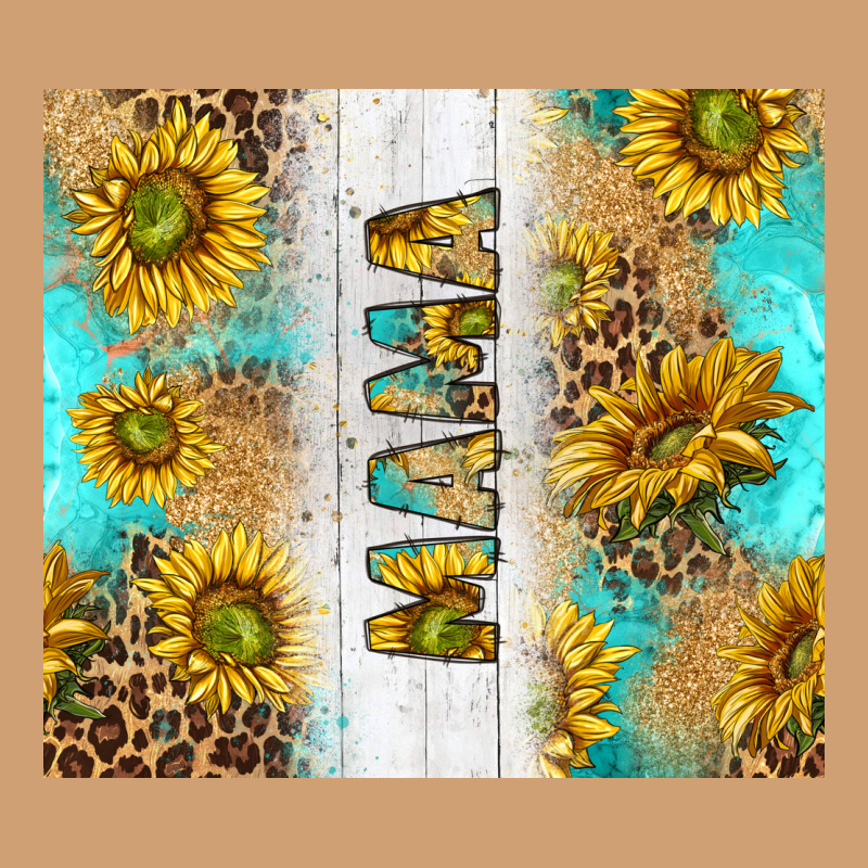 Western Mother's Day Mama With Turquoise And Sunflowers And Leopard Tu Vintage Tee by TumblerDesignByShophia | Teevron