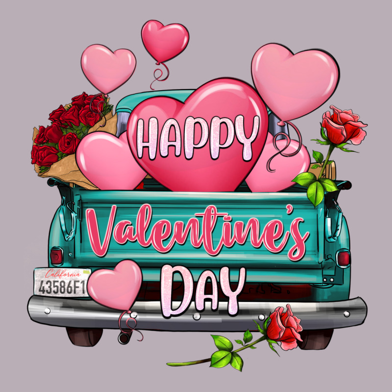Happy Valentine's Day Turquoise Truck Vintage Tee by HowdyJamesFarm | Teevron