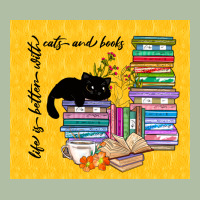 Life Is Better With Cats And Books Urban Heavy Tee | Teevron