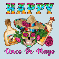 Happy Cinco De Mayo Mexican Skull Tequila Bottle Roses Cactus Ladies Tee | Teevron