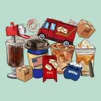 Postal Worker Coffee Cups Premium Hoodie | Teevron
