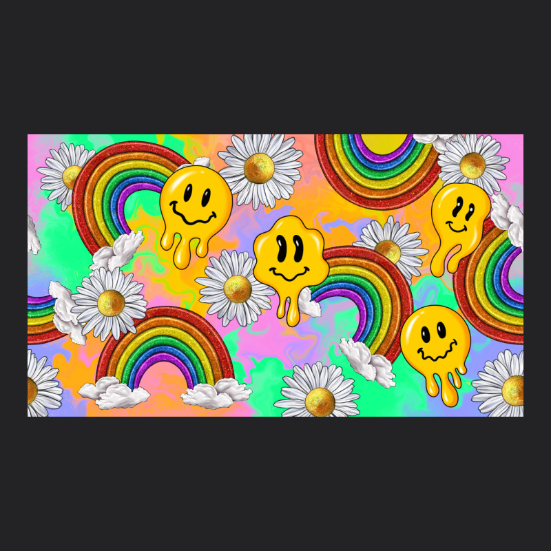 Smile Faces And Rainbow And Daisys Vintage Tee by TumblerDesignByShophia | Teevron