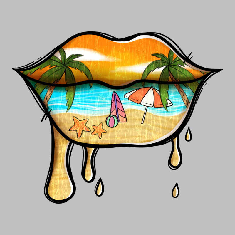 Beach Lips Long Sleeve Tee by Jasminsmagicworld | Teevron