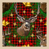 Christmas Deer And Bell Seamless Pattern Heavyweight Sweatshirt | Teevron